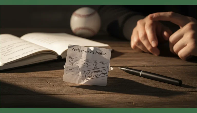 Honkbal wedden fouten vermijden valkuilen mistakes