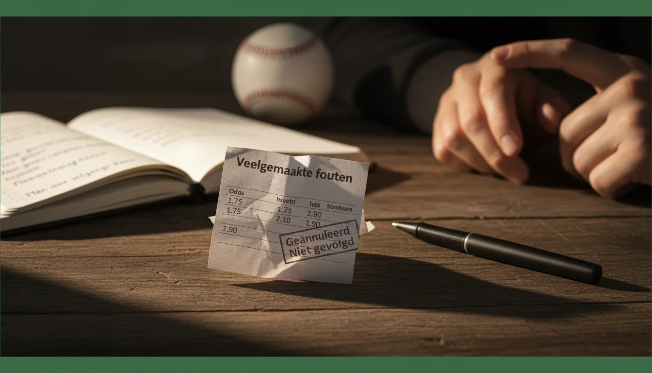 Honkbal wedden fouten vermijden valkuilen mistakes
